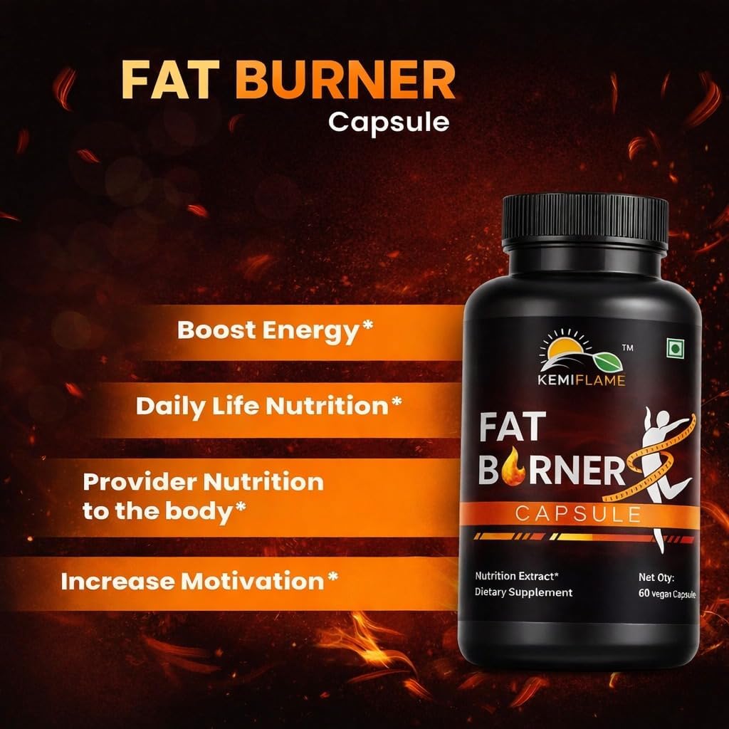 Fat Burner & Energy 60 Capsules | Weight Loss Capsules | Support Healthy for Men & Women Supplements (2, 4 Ounces) Pack of 2