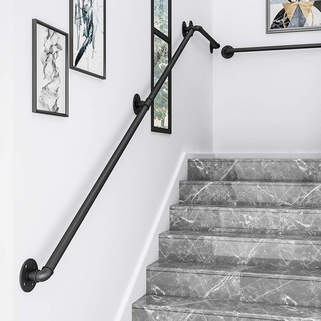MSHAHO Staircase Handrail Guardrail Banister,Modern Craft Iron Retro Craft Structure Stair Steps Armrest,Suitable for Indoor and Outdoor Corridors, Villas, Attics, Anti-Slip Stair Steps Handrails for - - 