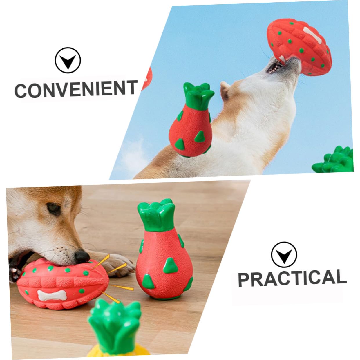 POPETPOP 5piezas Juguete Masticable Interactivo para Perros Juguete De Natural Resistente Mordidas para Perros Mediano Vibrantes para Estimulación y Diversión