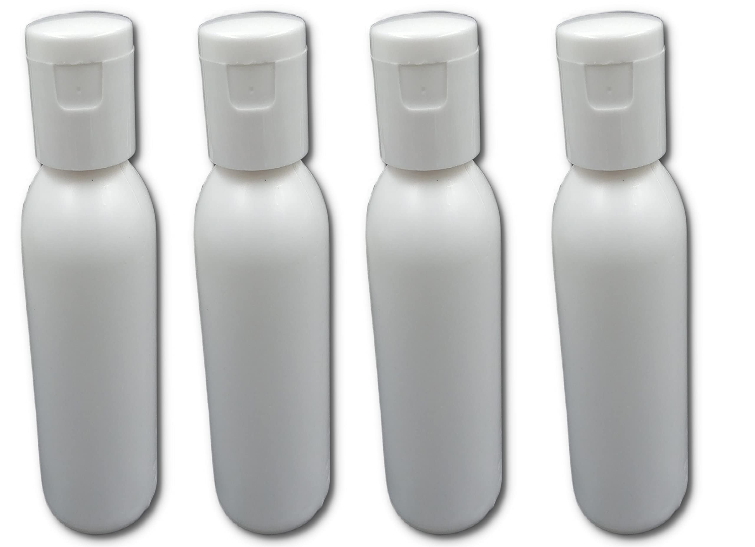 Hunky Dory 50ml HDPE Empty White Plastic Bottles Refillable Travel Size Cosmetic Containers Leak Proof Squeeze Bottles with White Flip Cap for Toiletries,Shampoo, Beauty Use (Pack of 12)-picture-38