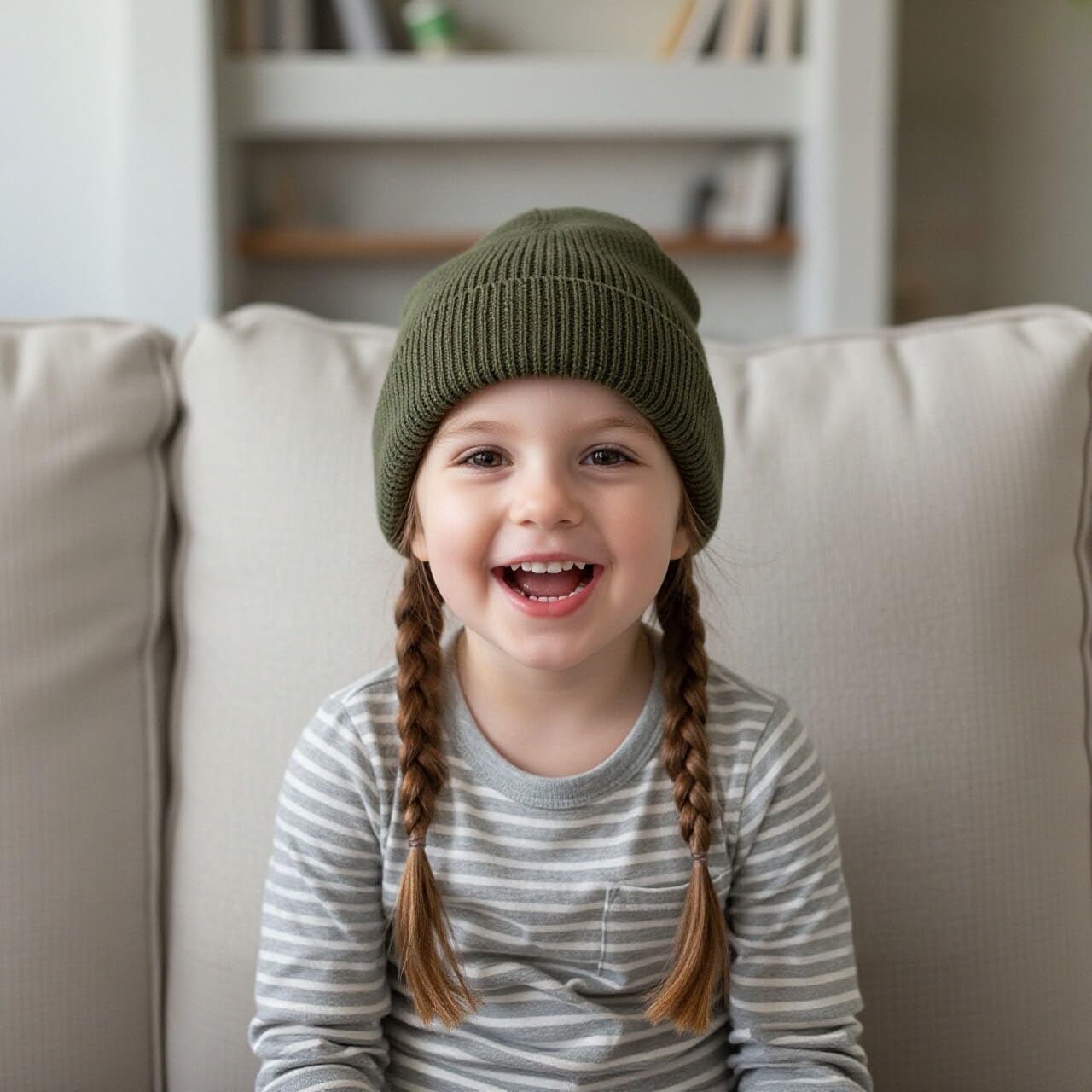 Hadetoto Cotton Baby Beanie Toddler Winter Hat Knit Boys Girls Warm Kids Beanies Skull Cap for 0-8 Years - Image 3