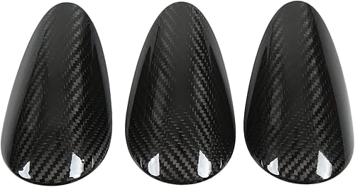 Aramox Cubierta de calibre de salpicadero, 3 piezas de repuesto de fibra de carbono para salpicadero de automóvil, compatible con 370Z Z34 2 puertas