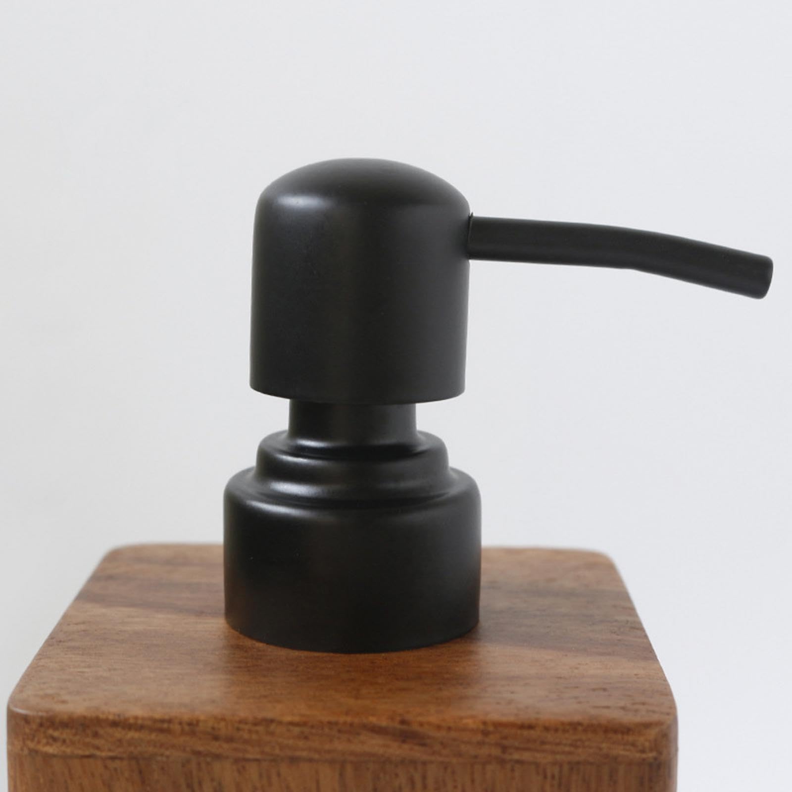 Dispensador de Jabón Botella Refillable Dispensador de Loción Organizador de Jabón de Cocina con Diseño Elegante de Madera de Y Plástico Adecuad, 7.5x7.5x19cm, Individual