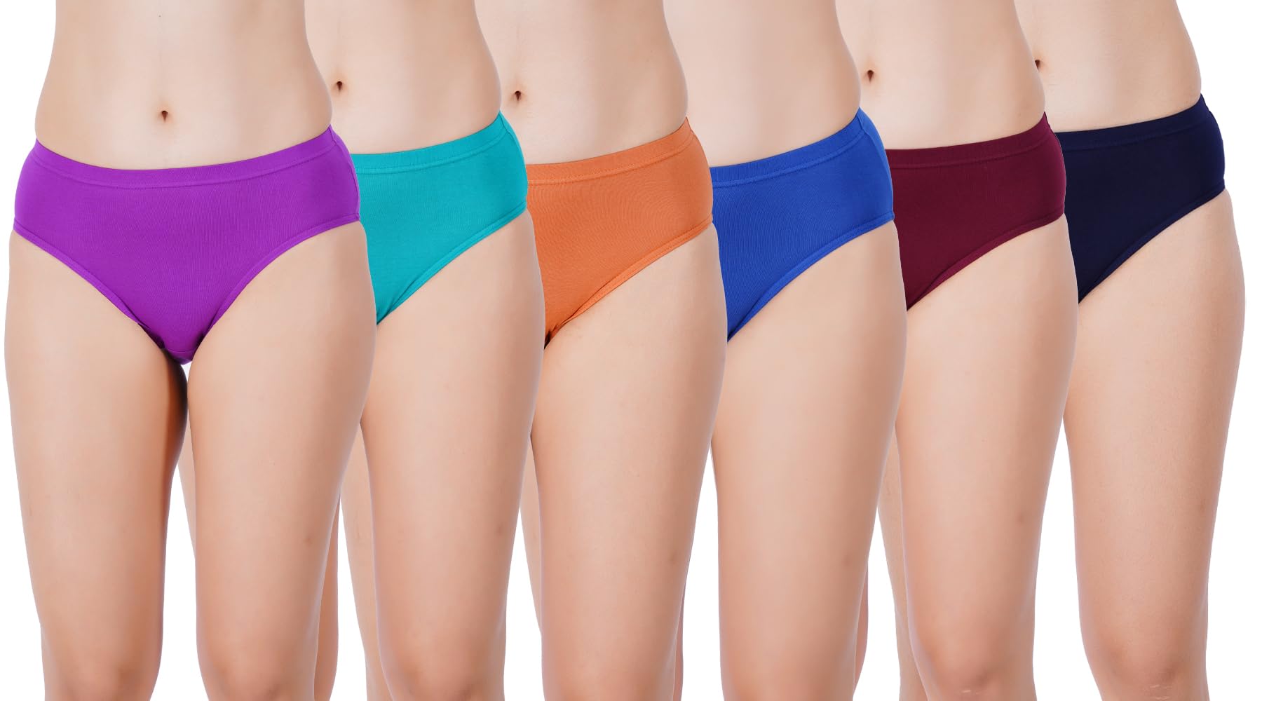 Stylish Women's Cotton Solid Hipster Multicolor-image-27