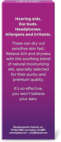 Vista 2 de Hyland's Aceite de alivio de oídos secos, alivia la irritación del oído rápidamente, para oídos irritados con picazón y seco, a partir de 2 años