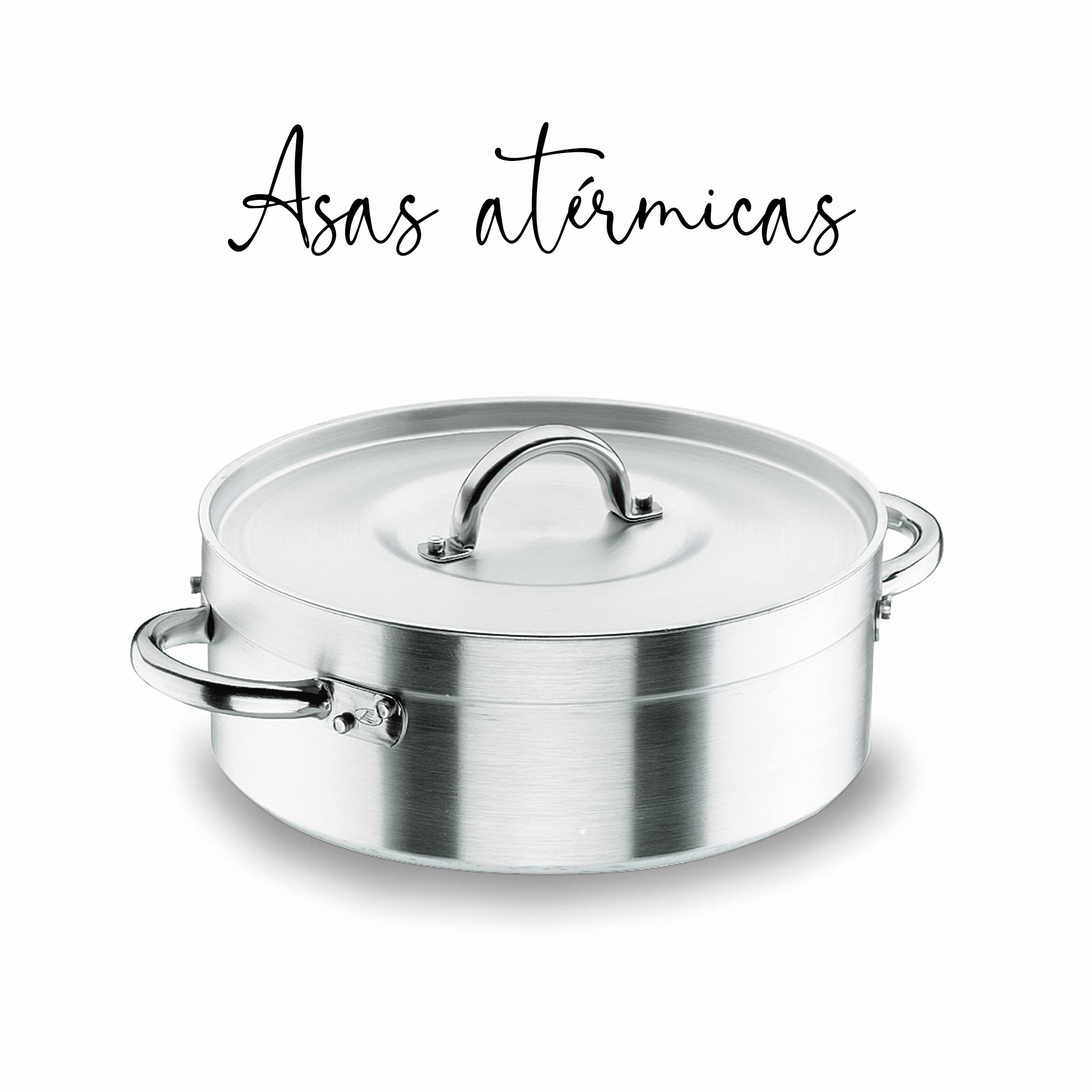 HOGE STEELPAN MET DEKSEL 40 CM. LEIDER