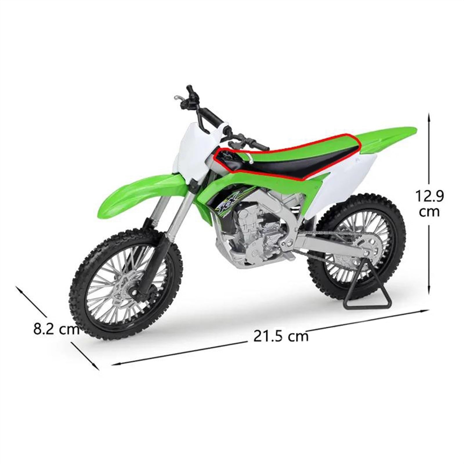 Modello 1/10 Per Kawasaki Kx 250 2017 Modello Di Moto Giocattolo Collezione Auto