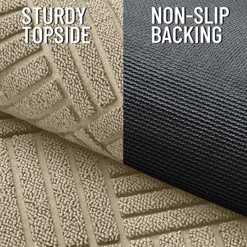Image of OLANLY Front Door Mat Outside Entrance, Waterproof Heavy-Duty Doormat