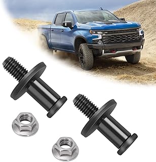 AUTOVIC Replaces 38427 Tailgate Striker Bolt, Tailgate Tail Gate Door Latch Striker Bolt Set Fit with Chevy Silverado Escalade Avalanche Sierra with 11570162 Nuts Kits - 2pcs Tailgate Striker Bolts