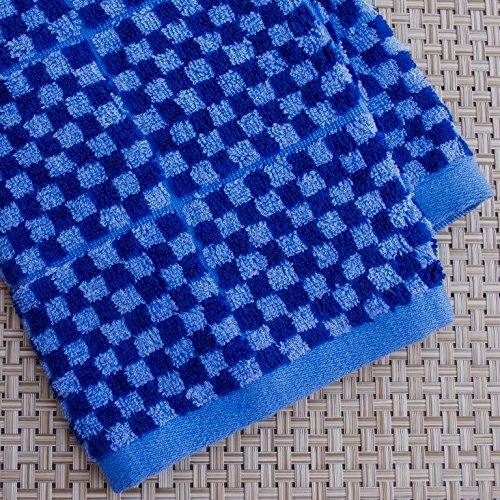 Murphy Bamboo 26.5-Inch-By-13-Inch Luxury Bamboo Kitchen Dish And Hand Towels, Blue And Cobalt Blue Plaid (Set Of 2) #TOP1