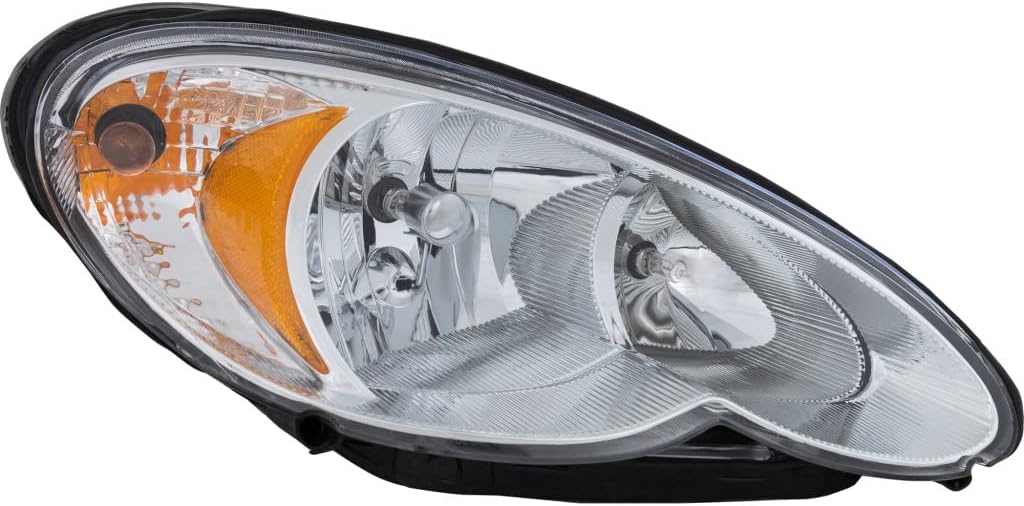 KarParts360 For Chrysler PT Cruiser Headlight Assembly 2006 2007 2008 2009 2010 Driver and Passenger Side Pair w/Bulbs Replaces CH2502164 CH2503164