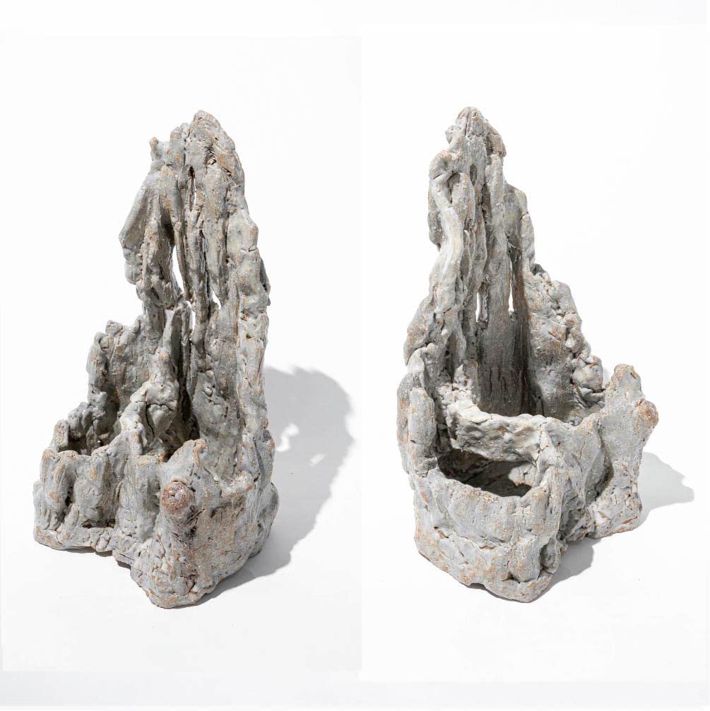 岩石の鉢 山渓鉢