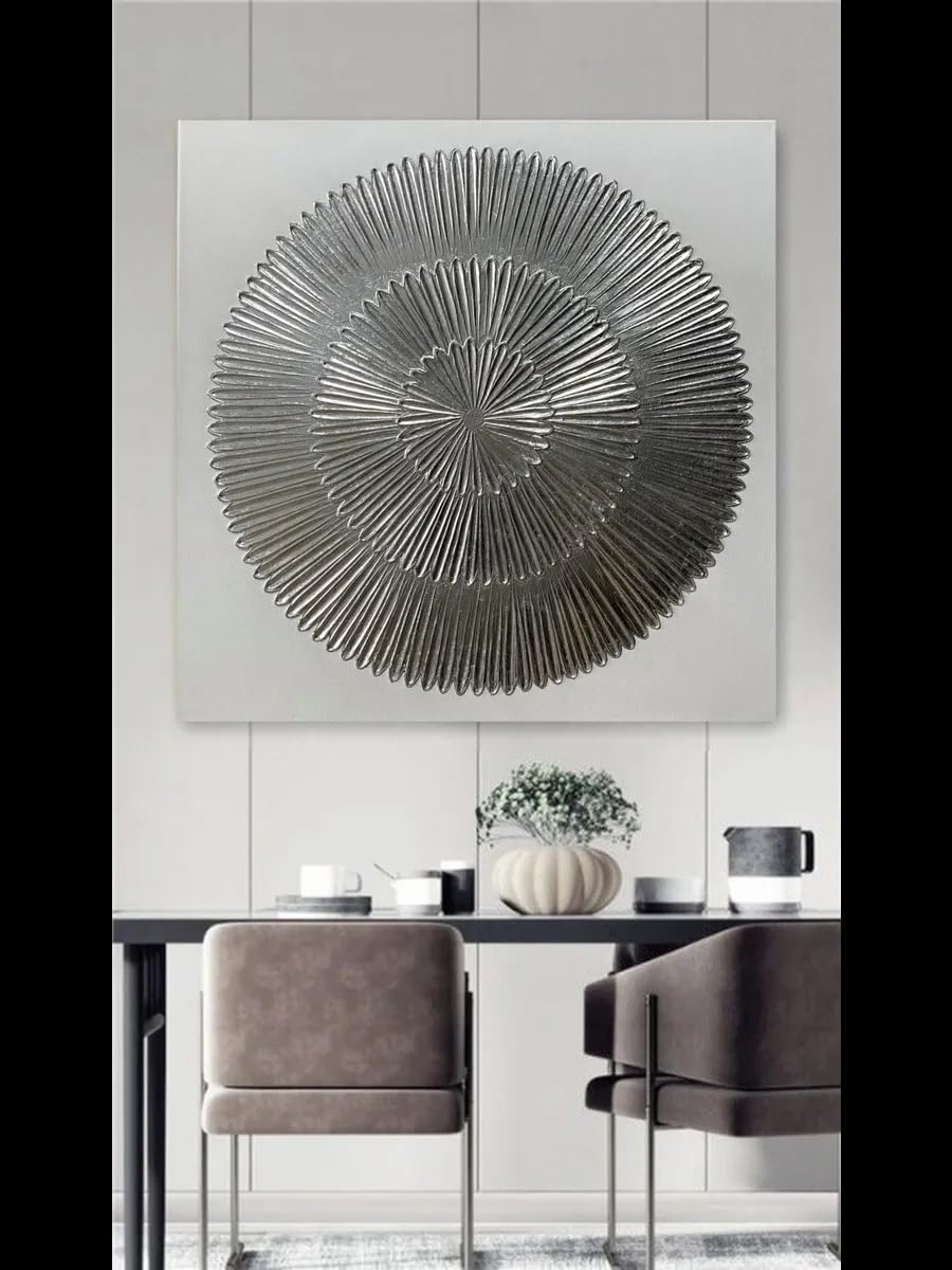 LYBCEOUG Tableau texturé sur toile, peinture abstraite pour décoration intérieure(30x30cm/No frame)