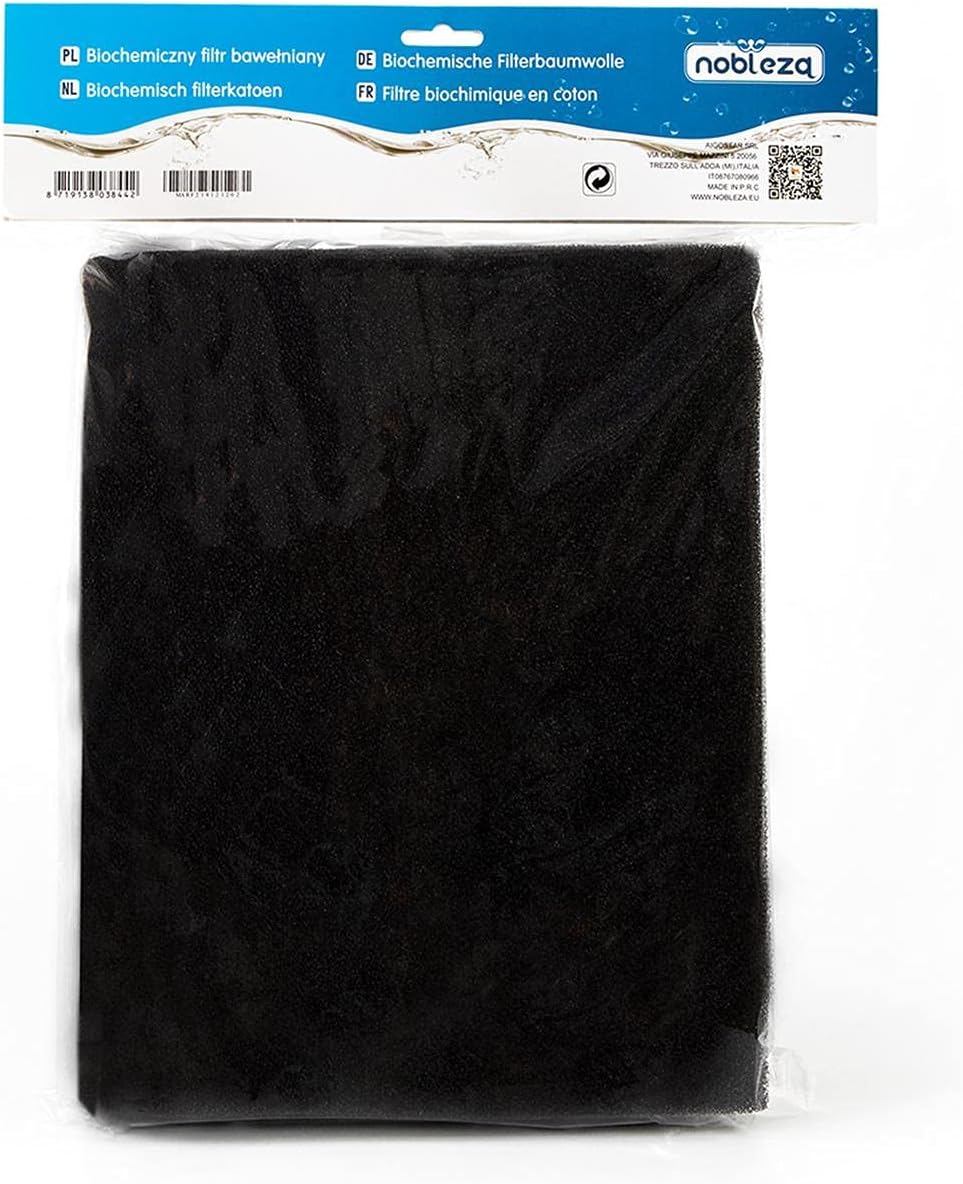 Nobleza - Filtro Esponja Bioquímico de Alta Densidad para Acuario, L50*W30* H3CM, Algodón de Filtración para Pecera,Se Puede Cortar a Voluntad