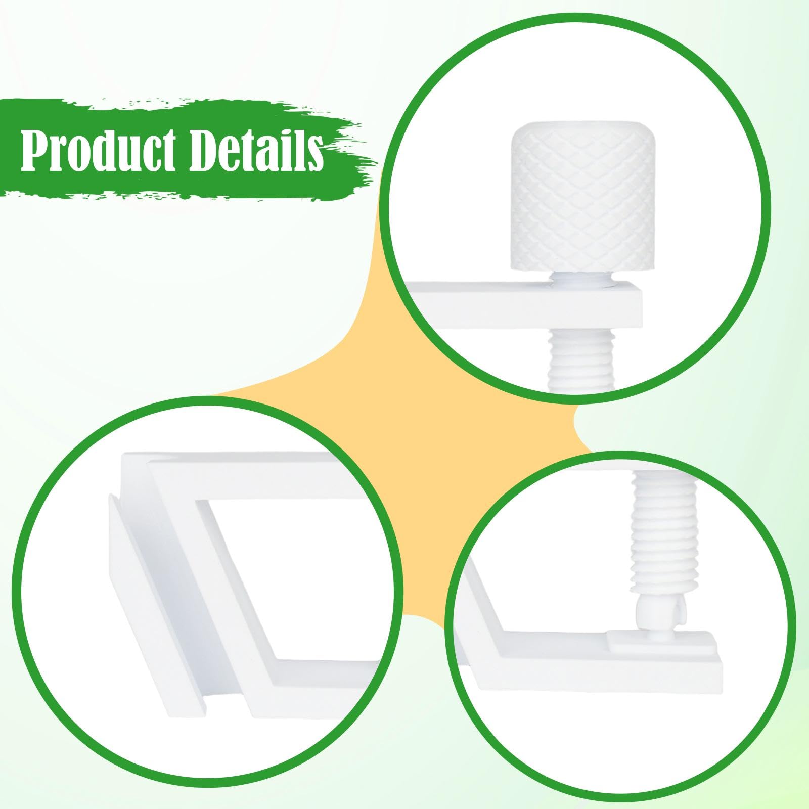 Milageto Support Tube pour Aquarium, Montage pour Aquarium, Accessoire Pratique et Multifonction, Blanc