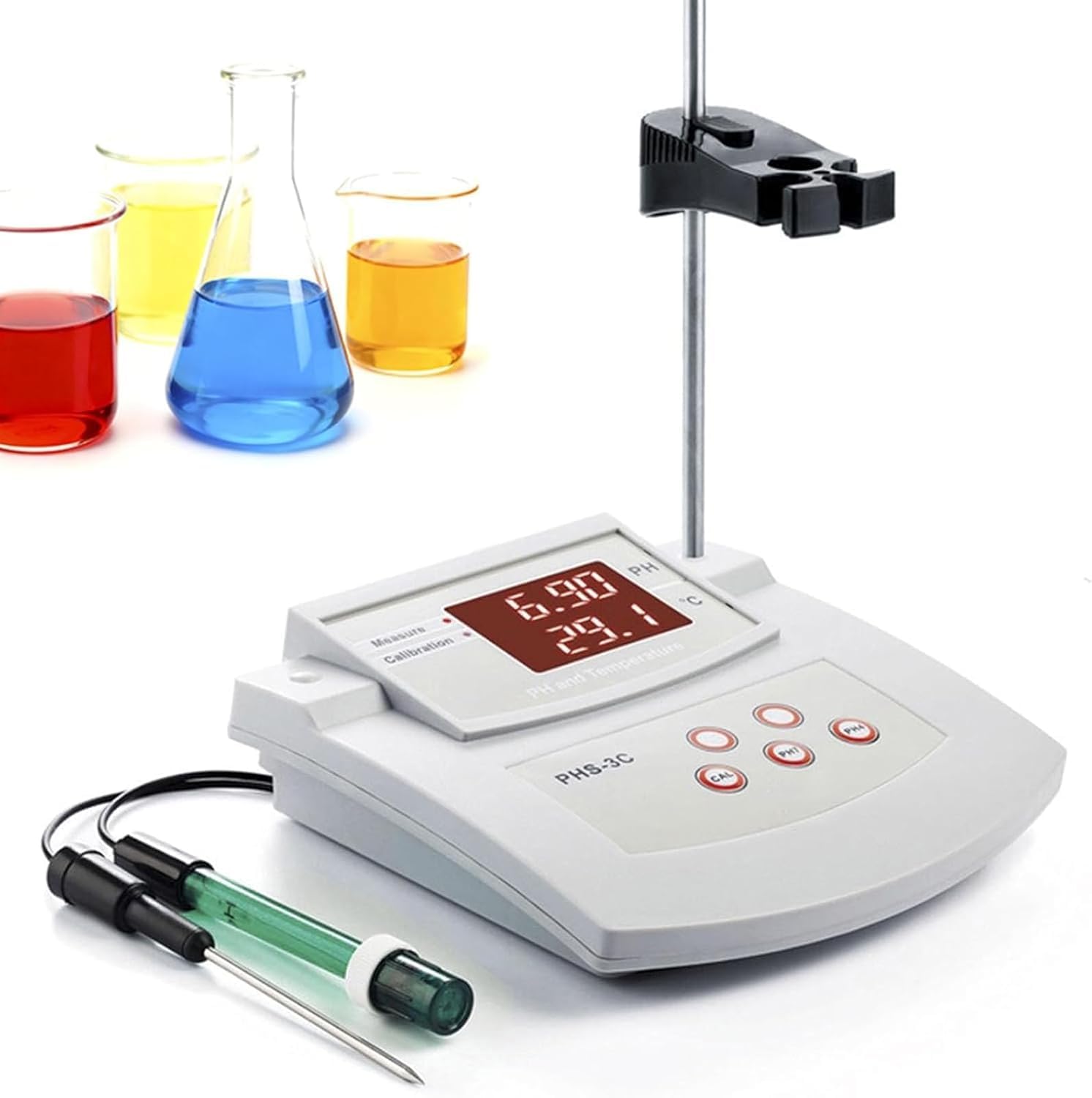 Medidor Digital De Temperatura De Sobremesa, Medidor De Laboratorio De Alta Precisión, Para Agricultura, Elaboración De Alimentos Y Tratamiento De Agua.