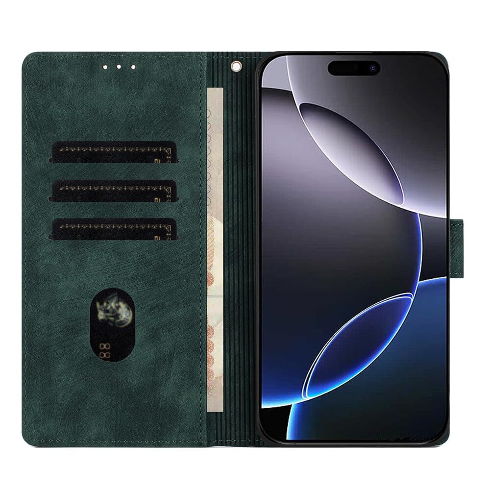 Generic Étui compatible avec iPhone 8 Plus/7 Plus (couleur : bleu) Étui portefeuille en cuir à rabat