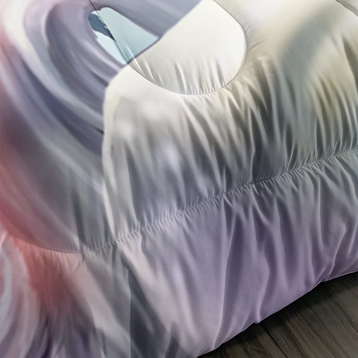 Set Biancheria Da Letto Unicorno Per Bambini, 3 Pezzi Con Piumone E Federe, Luna E Stelle, Morbida Microfibra - 2