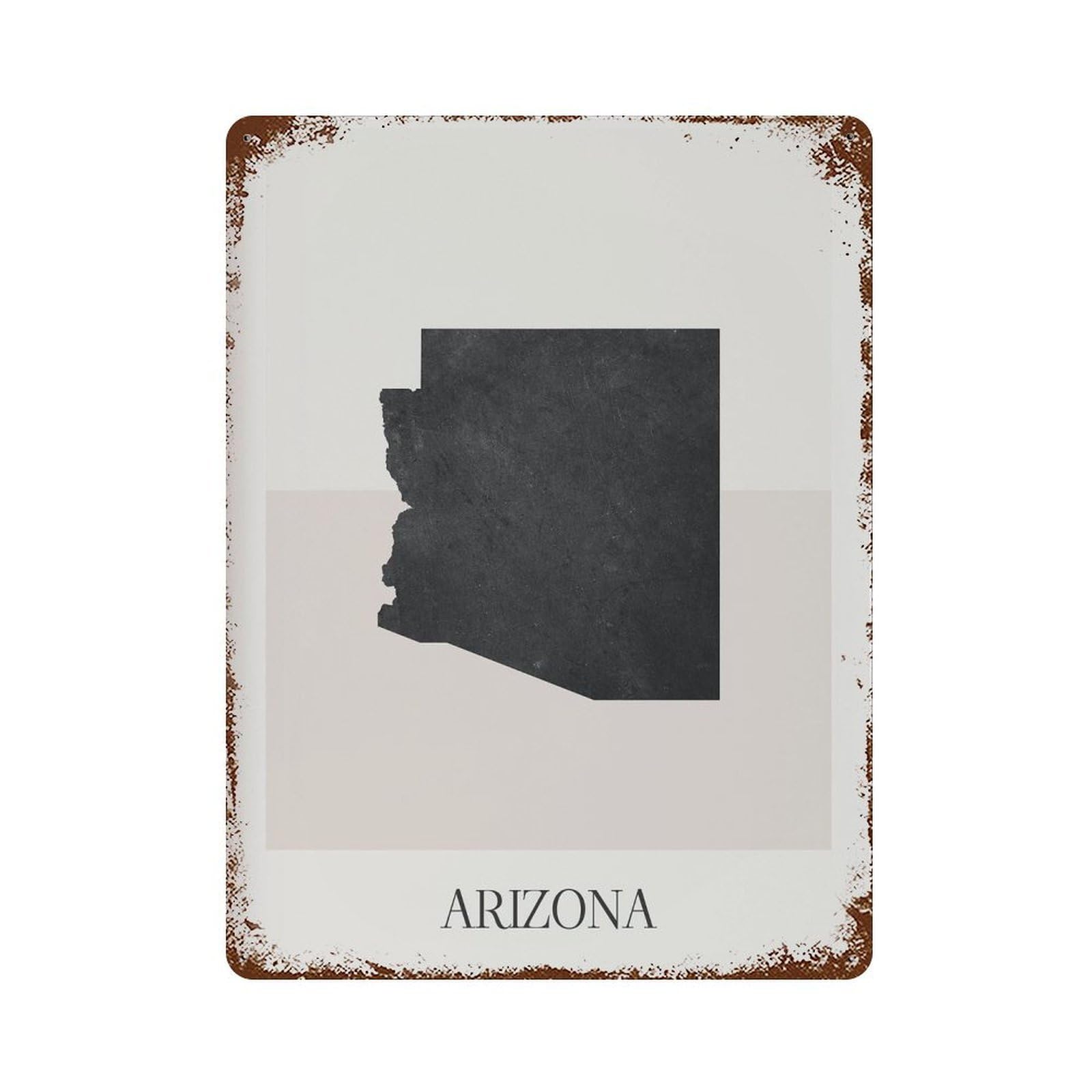 xiaoxiaoshen Arizona Map Minimalist Boho Decor For Home Or Gift (2) Wall Decor Art Metal Tin Poster Modern Home Decor Art Home Bar Shop Decorations Vintage Sign 40x30cm