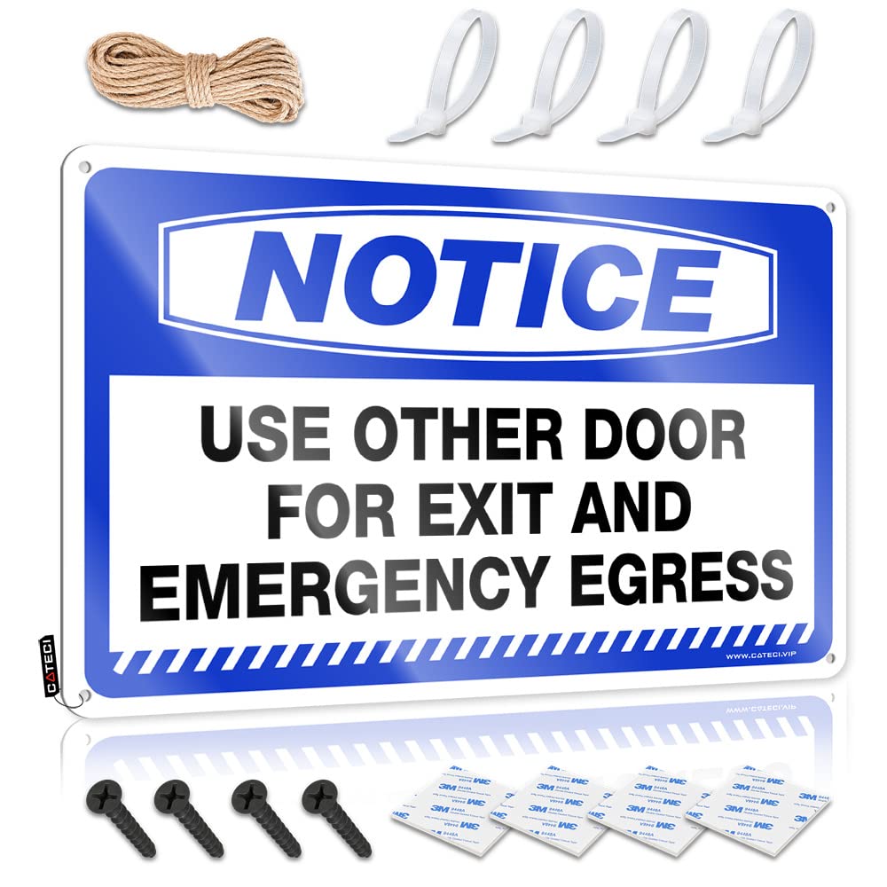 Decoration Door Vintage Style | Notice Use Other Door For Exit And Emergency Egress Western Bathroom Must Haves Home Decor(30X40CM)