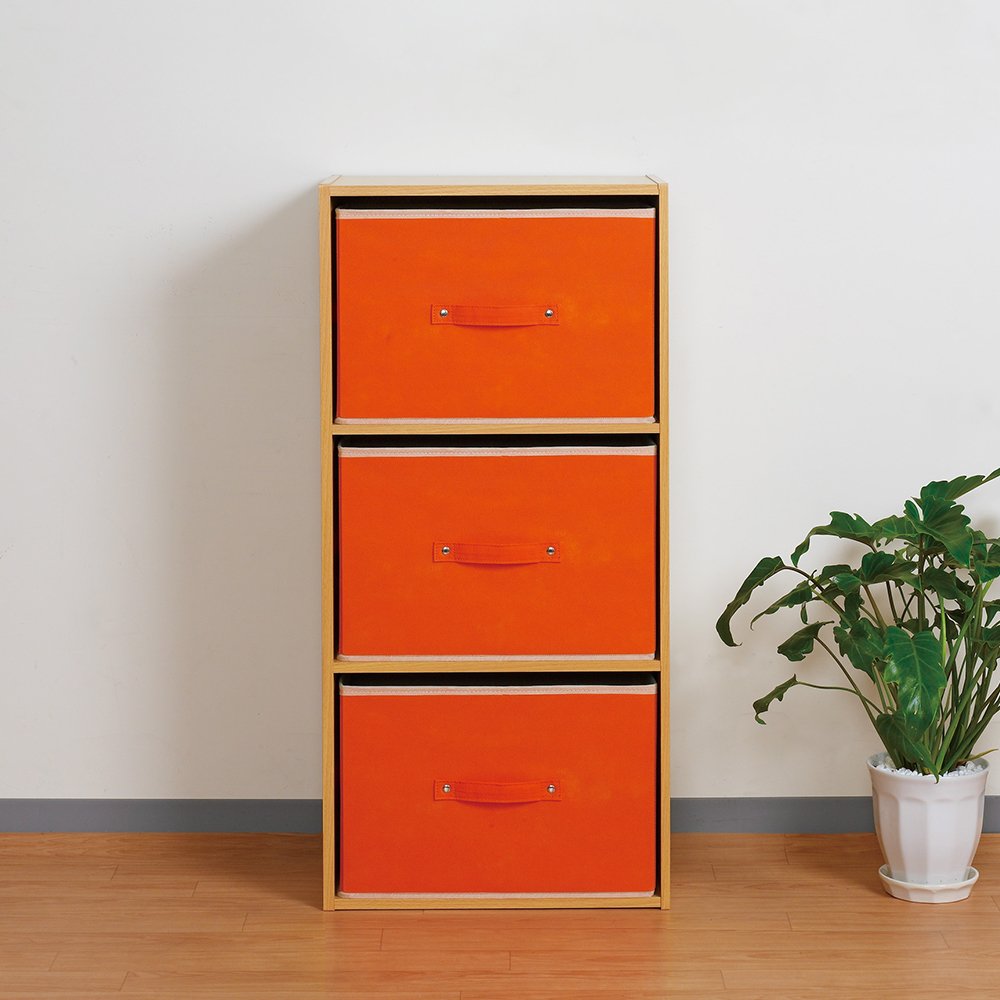 Amazon｜カラーボックス 収納ボックス 3個セット 縦置き 横型