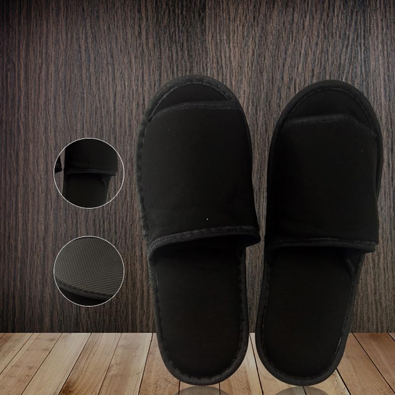 PENINSULA LOVE Portable Travel Slippers Open Toe Spa Slippers Foldable Travel Shoes Non-Slip Sandals with Bag Guest Indoor House Shoes for Men Women3