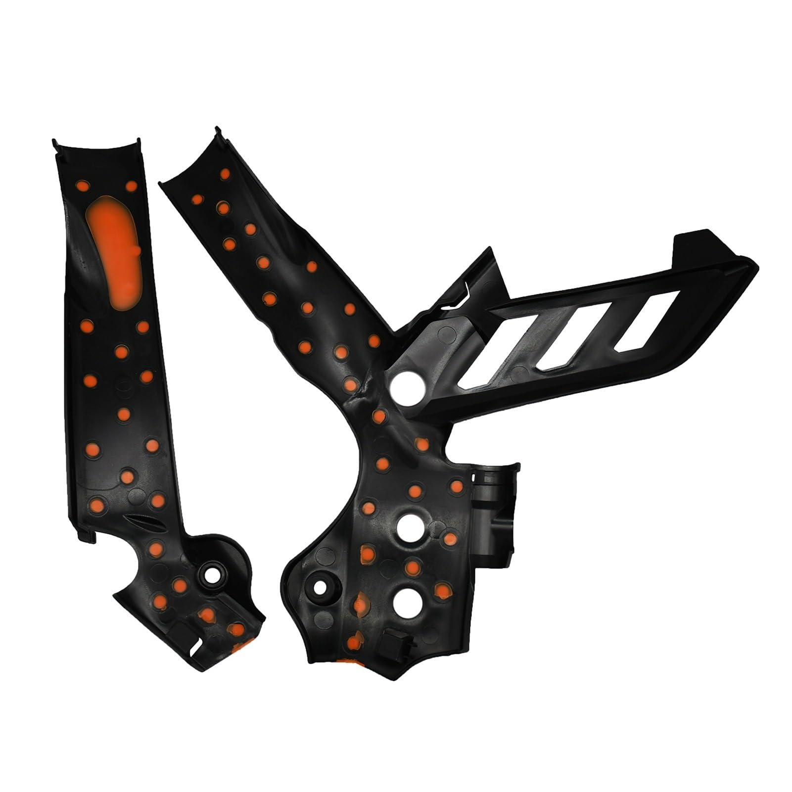 Protections de Cadre de Moto Motocross x-Grip, Couvercle de Protection for KTM XCW XCFW SX SXF EXC EXCF 2011-2016 125 150 250 350-500(Black Orange)