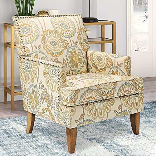 Sillón Floral de Tela Plegable Color Floral miniatura 3