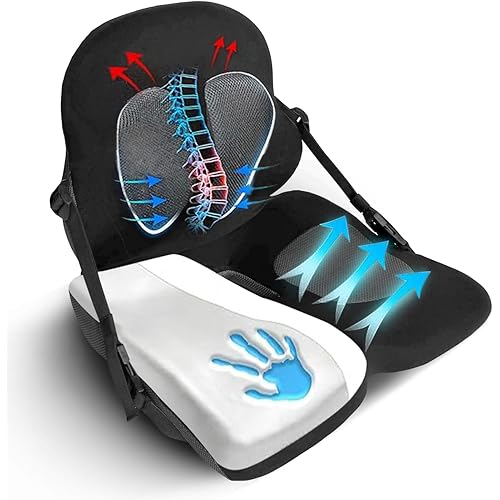 Lumbar Support Pillow for Office Chair | Adjustable, Doctor-Developed Memory Foam Back Seat Cushion | Ergonomic Pressure Relief & Enhanced Blood Flow (New & Improved)