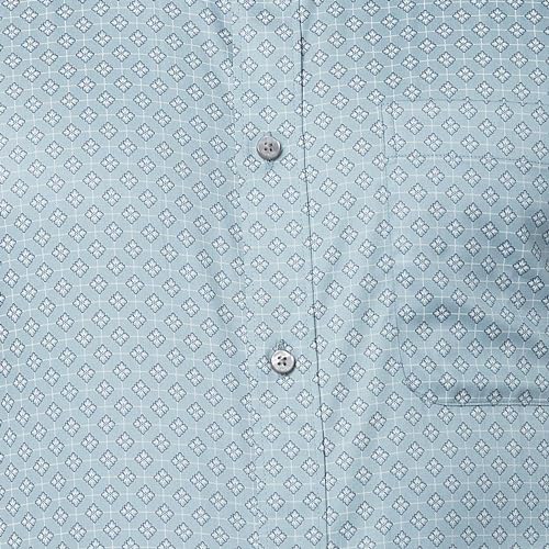 Image of Raymond Men's Slim Fit Pure Cotton Structure Pattern Semi Cutaway Collar Full Sleeve Formal Shirt