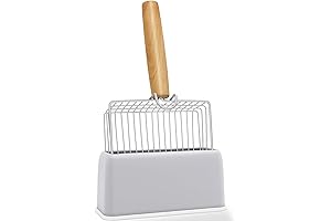 UFECODO Stainless Steel Kitty Litter Scoop with Holder