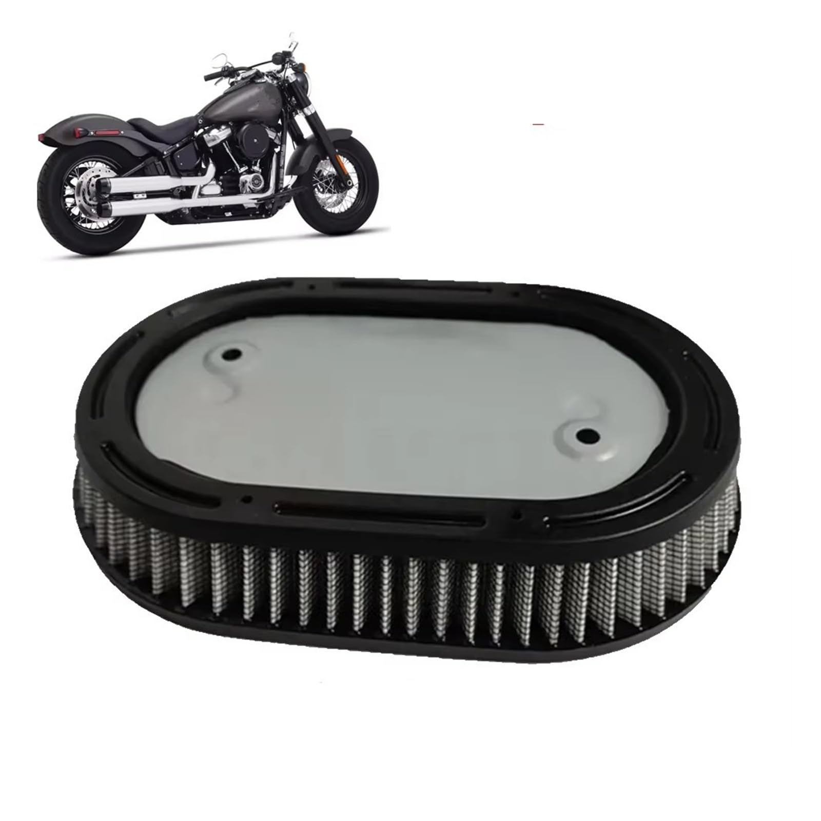 Filtro Aspirazione Aria Moto Per Softail Fat Boy | Per Street Bob Per Touring Road King Glide Elemento Aspirazione Pulitore Filtro Dell'aria Moto(1 Piece)