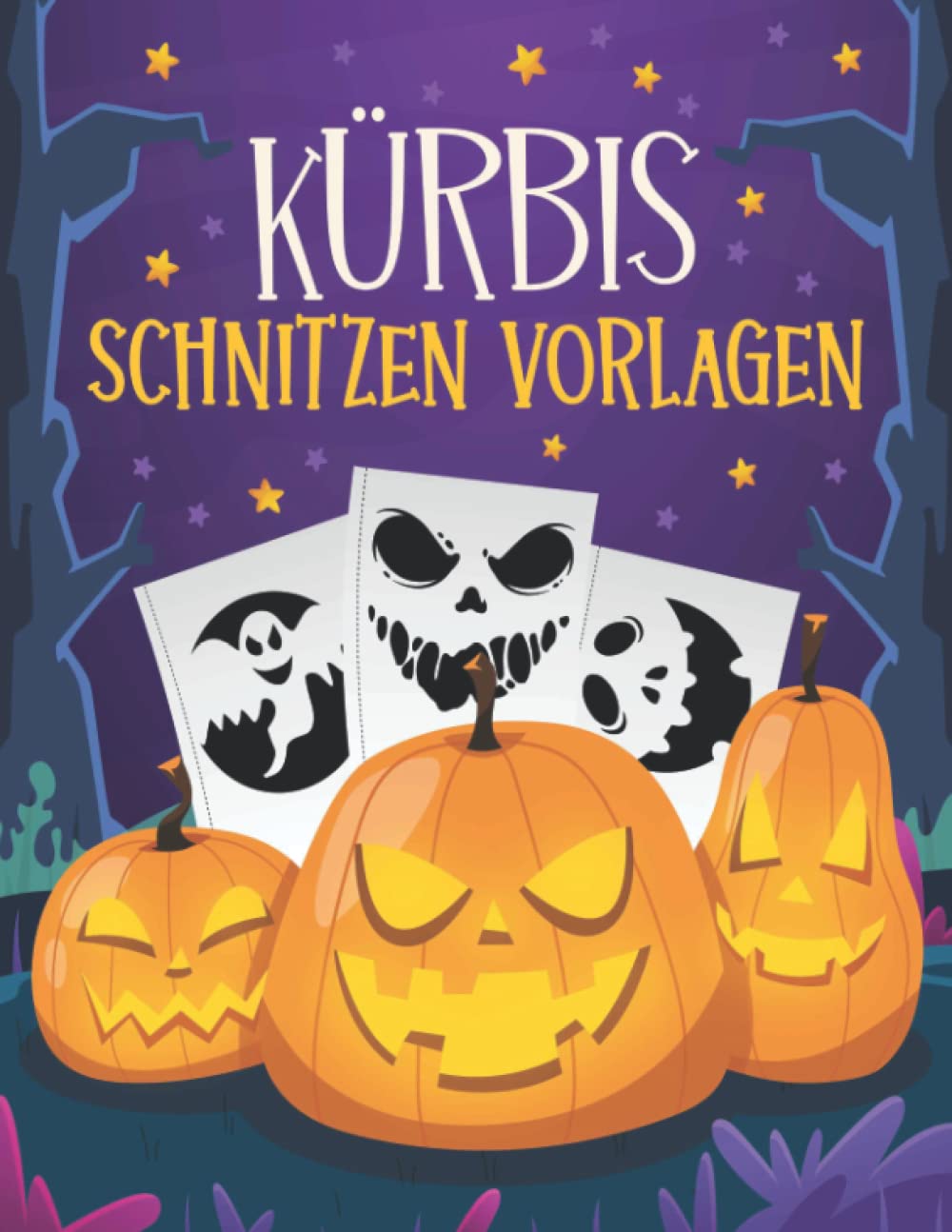 Darryy Kürbis Schnitzset Für Halloween, 7 Stück Halloween Kürbis Schnitzset Mit 10 Kürbis Schnitzvorlagen, Kürbis Schnitzset Edelstahl Mit Tragetasche Für Kinder Und Familie, DIY Kürbislaterne