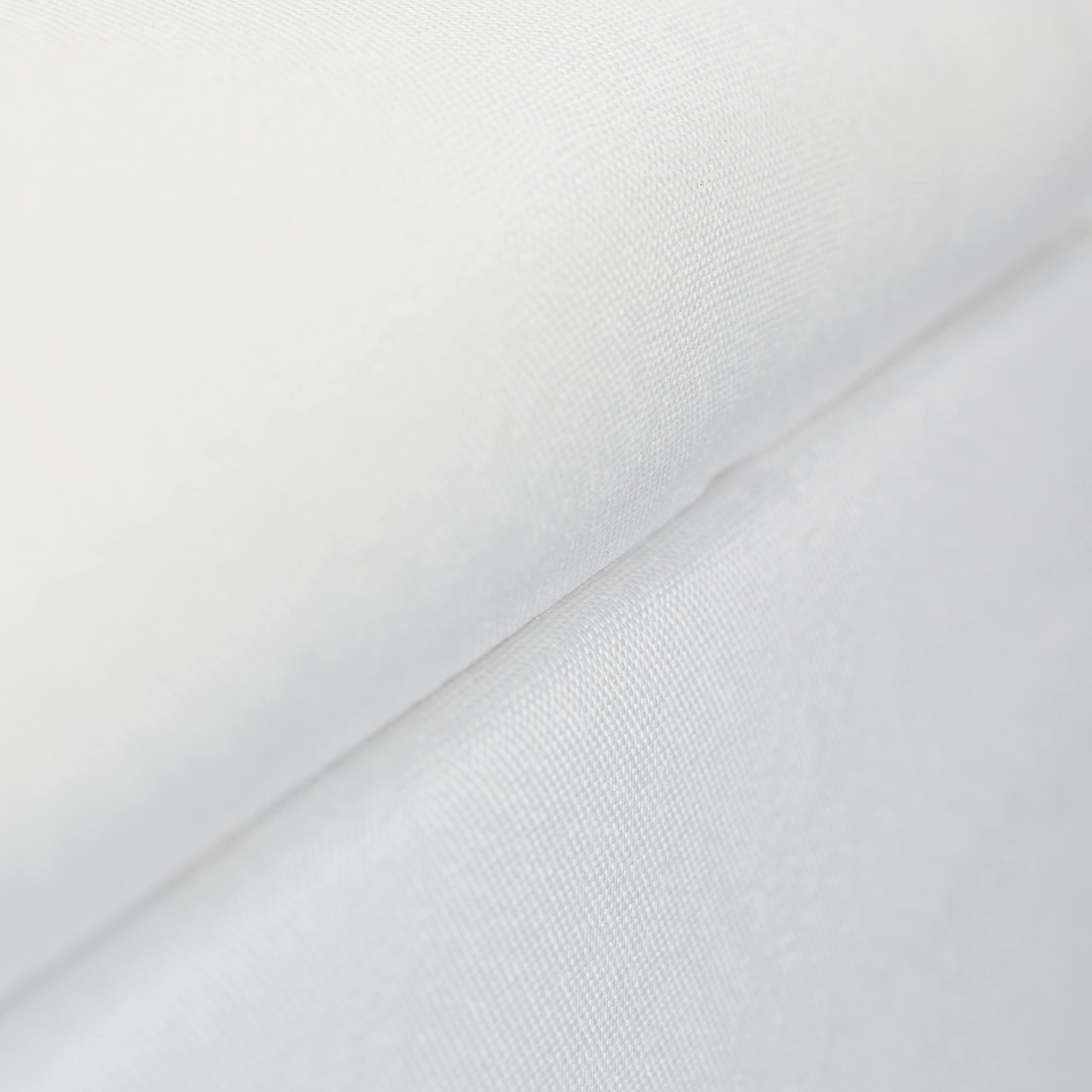 Relaxdays Baúl Almacenamiento con Patas, Banco Almacenaje, Tela-Madera-DM, 1 Ud., 39,5 x 79,5 x 39,5 cm, Blanco