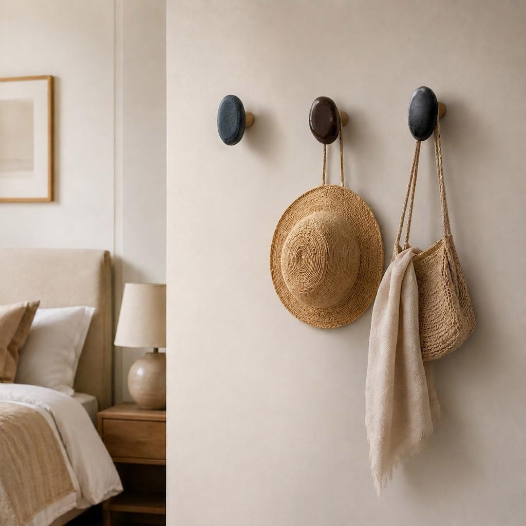 Perchero De Pared Moderno Y Único Ganchos para Pared Dark,3 Pack