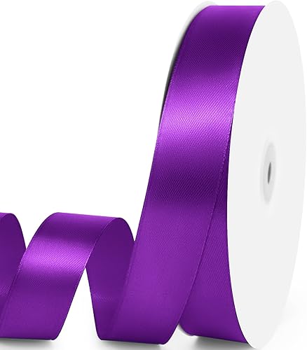 Miniatura 99 de Cinta de satén de 5/8" x 100 yardas - Cinta de seda naranja otoñal con carrete - Ideal para envolver regalos, ramos florales, manualidades