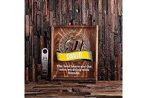 Personalized Bottle Cap Shadow Box