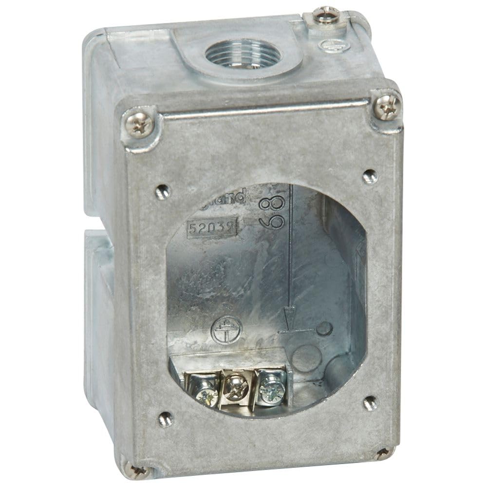 Boîtier réversible simple Hypra pour prise 2P+T 16A - métal IP44