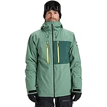 Quiksilver Giacca Snow Sycamore Solid 20 K, Colore: Verde L