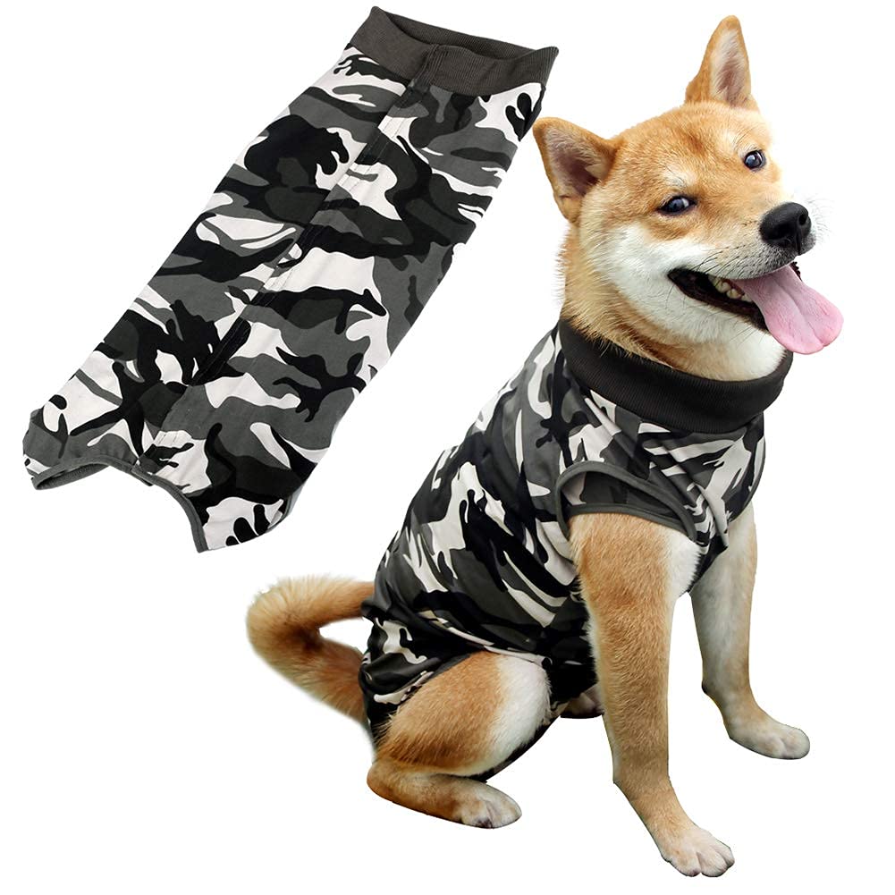 術後ウェア 傷口保護 傷舐め防止 ボタンタイプ クリスマス レッド 術後