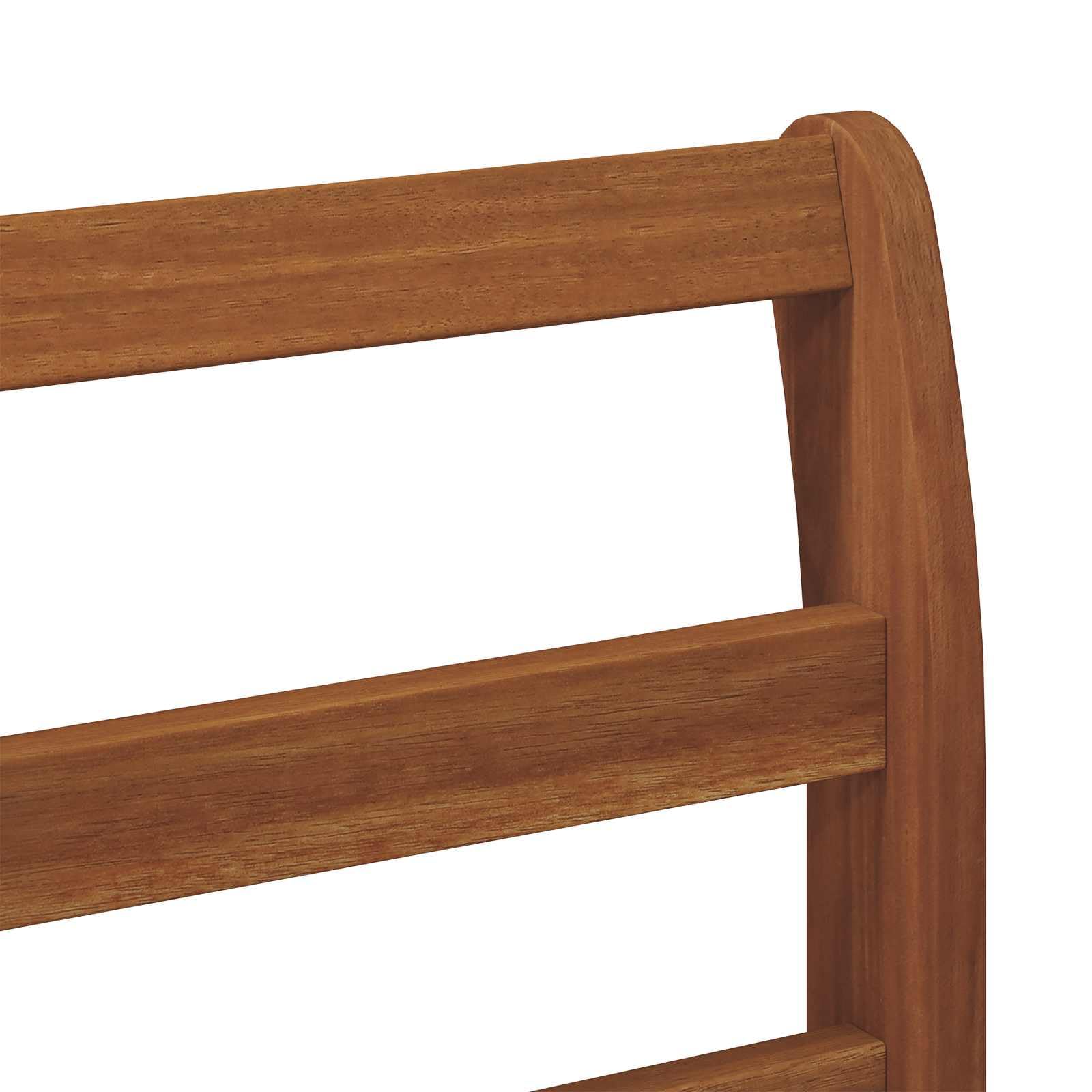 Juego de muebles de jardín de madera de acacia, conjunto modular de sofá para exterior, incluye cojín, juego de salón para jardín y terraza, 249 x 130,5 x 73 cm, color natural y beige