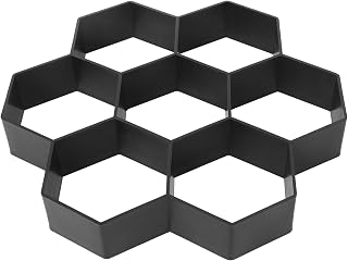 Cabilock Path Maker Mold Hexagon Brick Tile Stone Paving Mold DIY Handmade Road Walk Floor Cement Concrete Mold for Home Garden Yard Patio