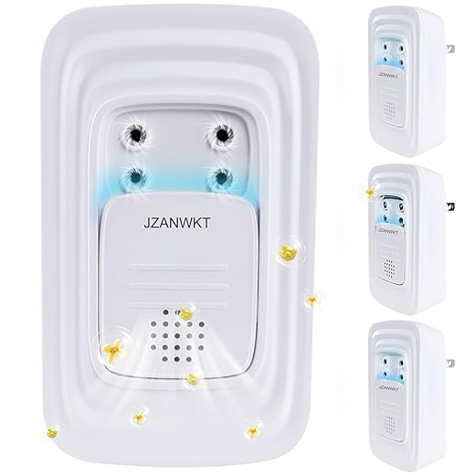 4Pack Plug In Air Ionizers for Home with 4 Brush Heads and Fragrance, Quiet Negative Ion Air Purifier for Bedroom Portable Wall Plug In Air Freshener for Office Bathroom Living Room (4)