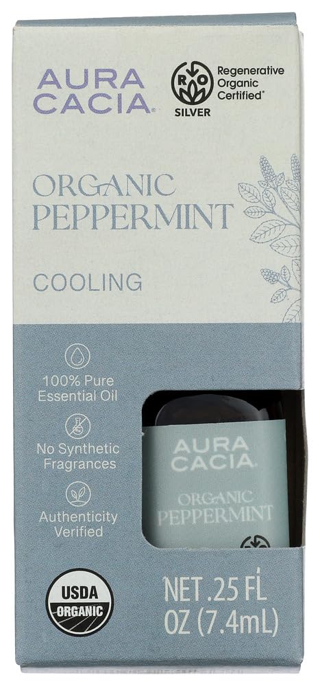 Aceite Esencial Orgánico de Menta 0.25 Fl Oz miniatura 1