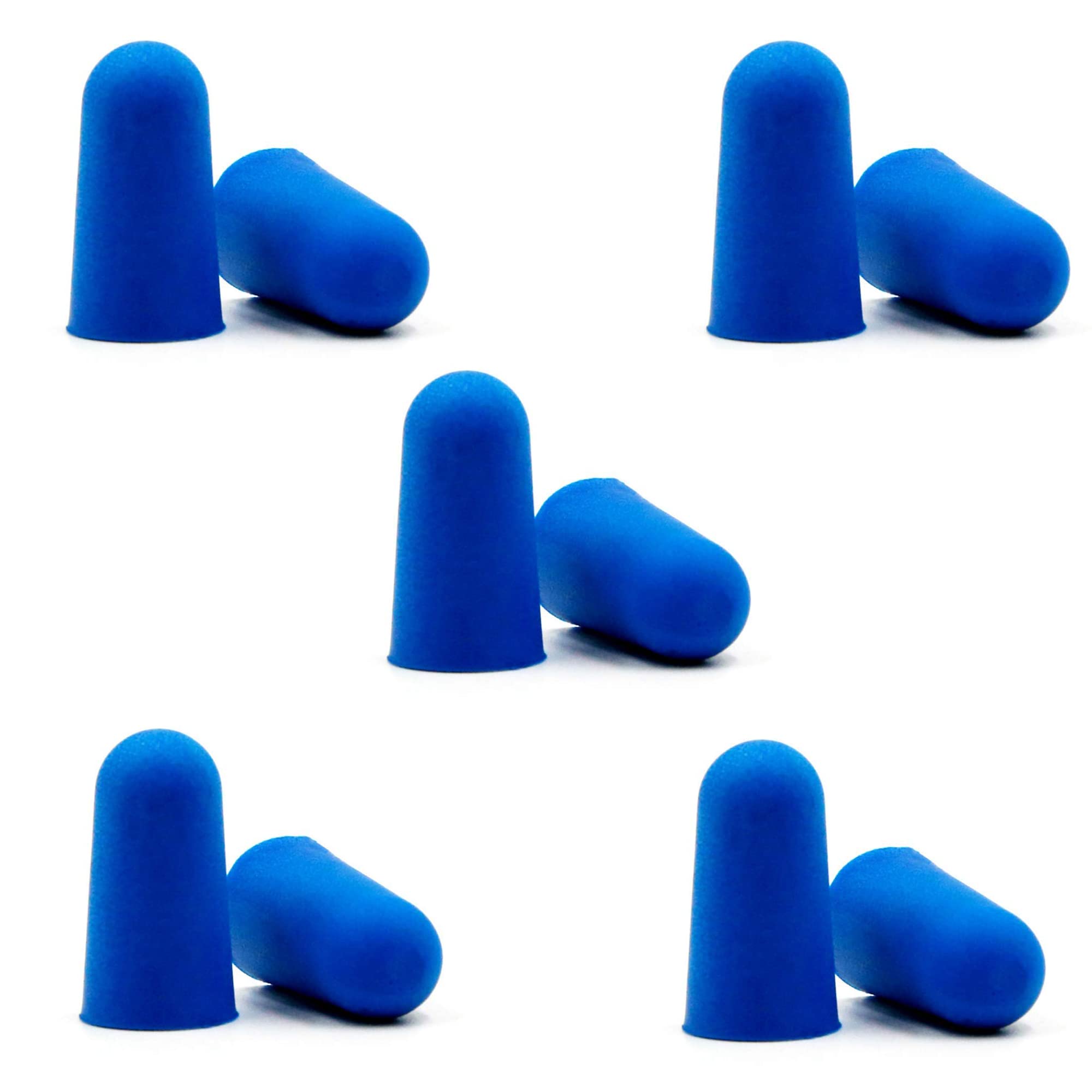 Soft Foam Ear Plugs Travel Sleep Prevention Earplugs Noise Reduction For Noise, Meditation, Studying, Live Concert, Yoga, Travel (5 Pair Foam Dark-Blue)-image-23