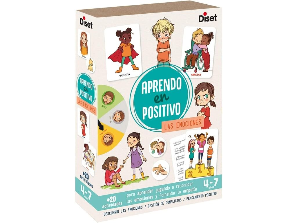 Diset- Emozioni Gioco Imparare In Positivo, Educativo, Multicolore, 41201-image