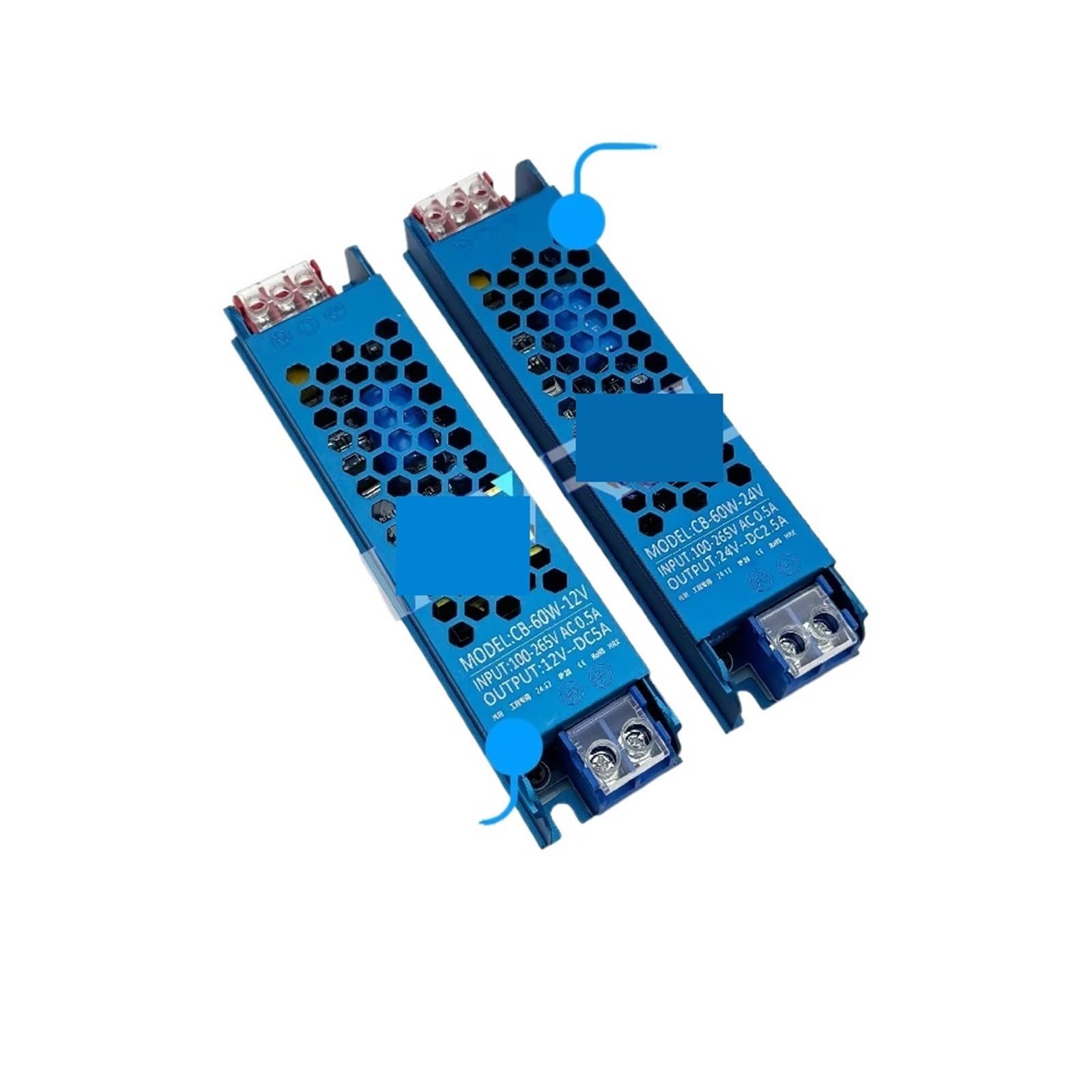 DC 12V 24V LED Power Supply AC100-265V Mute Lighting 45W 60W 100W 200W 300W Light Driver Adapter(60W,12V)
