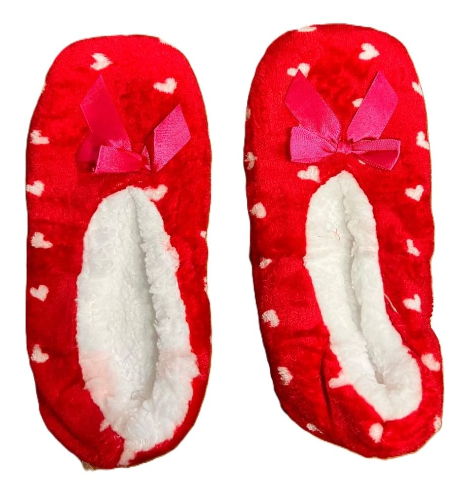 Girls' Red Slipper Socks ss-01 (Red_Free Size) (Pack of 1)-image-10