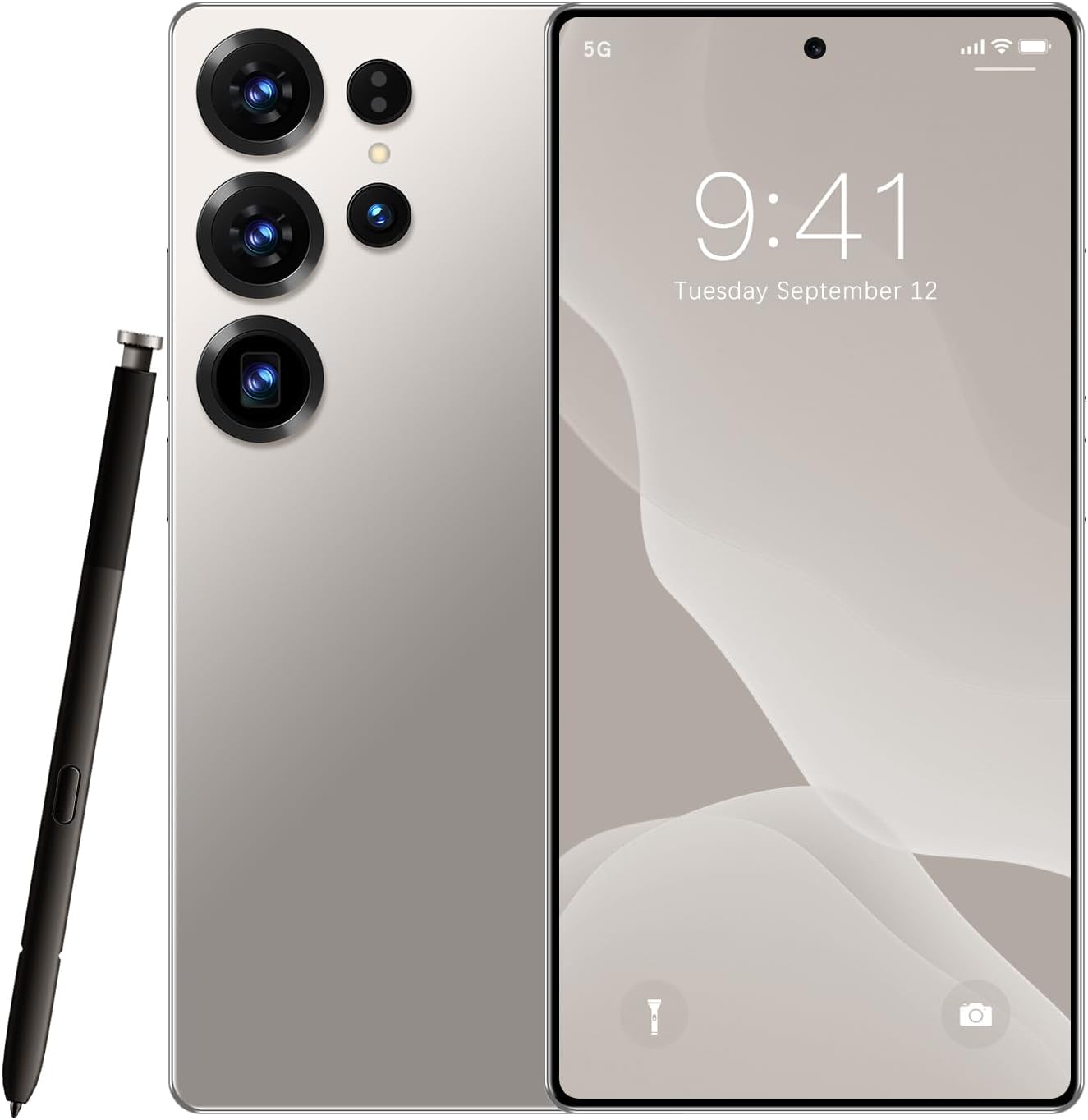 S25 Ultra Unlocked Phone,16GB+512GB Android 16.0 Cell Phone,7000mAh Battery,68+108MP Camera 5G Phone,Dual SIM Cards/Face Unlock/Fingerprint Unlock/GPS.(Grey)