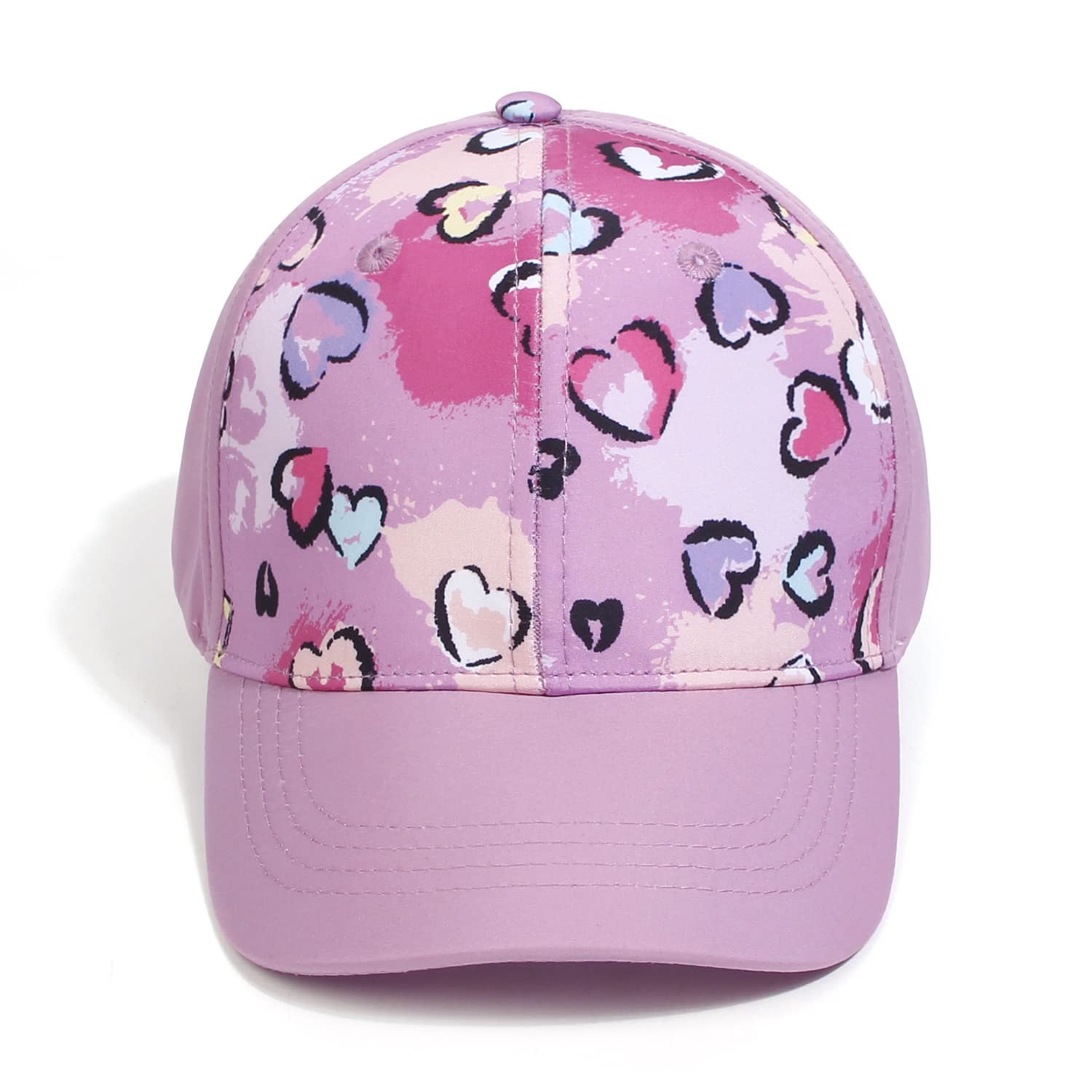 YAMEE Gorra de Béisbol para Niñas Suave Transpirable Gorra de Cola de Caballo,Gorras Béisbol al Aire Libre Sencillo y Elegante,Sombrero de Sol de Niños Ajustable para Camping Vacaciones Playa